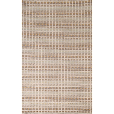 Modern Collection, Beige & Ivories All-Over Area Rug 7' 6'' X 4' 11'', Oriental Wool Carpet