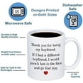 thumbnail image 3 of Thank You For Being My Boyfriend Coffee Mug - 11oz Ceramic Cup for Soulmate, Partner, Couples, Bf - Birthday, Anniversary, Christmas, Valentine‘s Day Mug from Girlfriend, 3 of 6