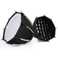 thumbnail image 1 of 30cm Octagonal Softbox Mini Bowens Mount Quick Release Honeycomb Grid Softbox for ZU60 or M60 COB Fill Light Studio, 1 of 10