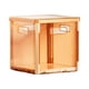 thumbnail image 3 of Contenedor de almacenamiento plegable, organizador de almacenamiento portátil en forma de cubo para dormitorio, oficina y dormitorio. Naranja, 3 of 9