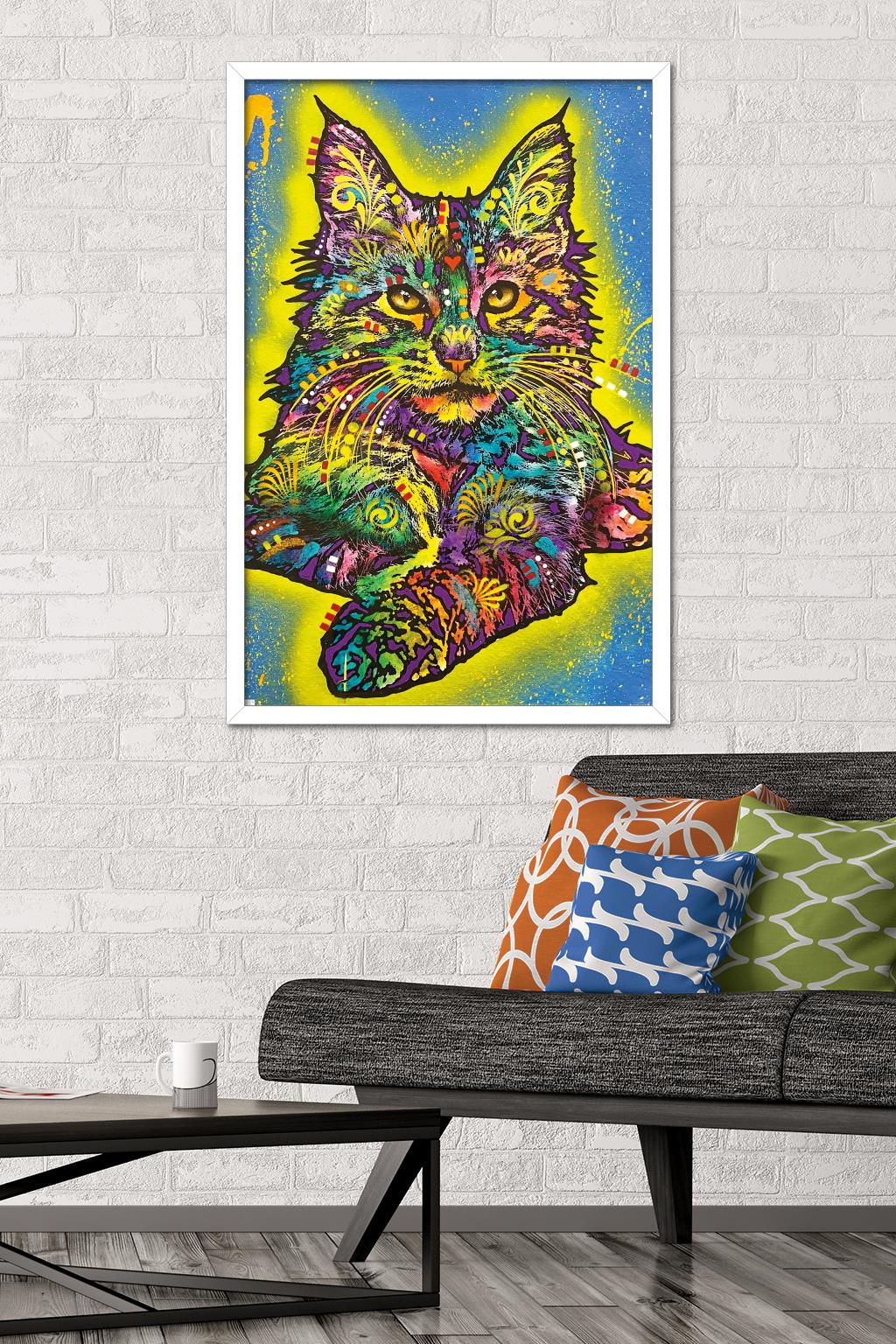 Dean Russo - Maine Coon 2 Wall Poster, 22.375" x 34" Framed
