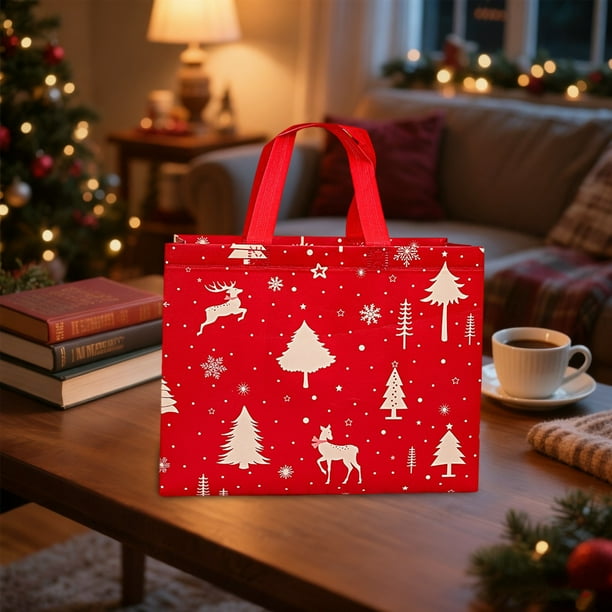 Decoraciones navideñas, adornos navideños, regalos navideños, bolsas de regalo navideñas de tela no tejida.