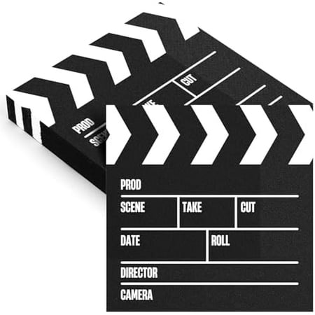 Movie Night Disposable Paper Napkins,50Pcs Movie Theater Decor Napkins for Party Decorations Square Movie Film Themed Tissue for Birthday Awards Ceremony Hollywood Party Supplies Movie Prop