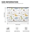 thumbnail image 4 of Rocae Dinosaur for Cosmetic Bags for Women Paper Reusable Cosmetic Bag Travel Toiletry Organizer Capacity Multipurpose Zipper Pouch, 4 of 8