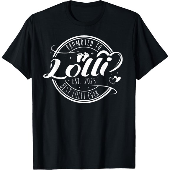 Promoted To Lolli Est 2025 Soon To Be Lolli Mother Gift T-Shirt Unisex S-5XL Hot Trending Shirt, Vintage Birthday Gift