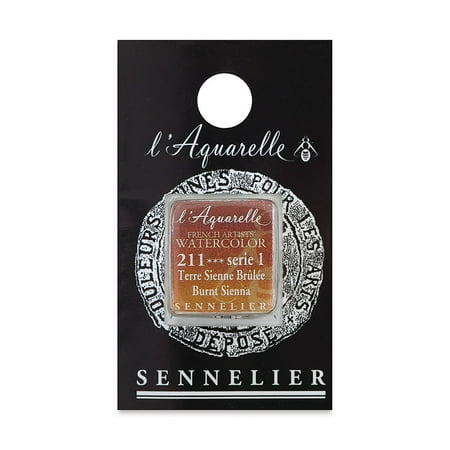 UPC: 3046450113713 | Sennelier French Artists Watercolor – Burnt Sienna half pan
