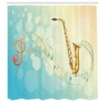 thumbnail image 3 of Ambesonne Colorful Shower Curtain, Musical Notes Vibes, 69"Wx84"L, Multicolor, 3 of 5