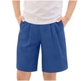 thumbnail image 2 of Kinrui Boys Flat Front Pleat Dress Shorts Casual Formal Classic School Uniform Shorts with Pocket 5-15 Years, 2 of 7