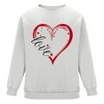 thumbnail image 6 of QUNYINEY Casual Sweatshirts for Men Valentine's Day Crew Neck Long Sleeve White Tops Pullover Drop Shoulder Love Heart Loose Sweatshirt, 6 of 6