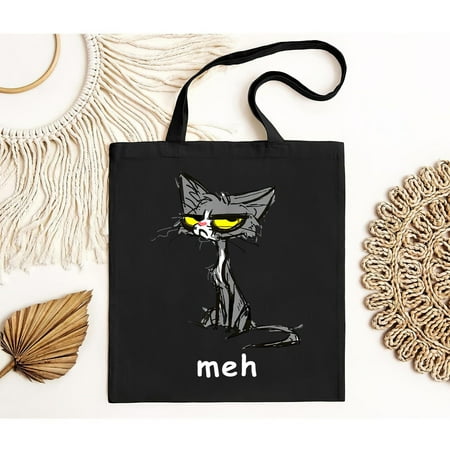 vintage Cat Meh Men s Lover Cat Cat Cat for Tote Bag Loverly Lovers Black kItty Gift-TH22924