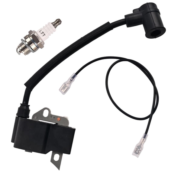 Ignition Coil Module with Spark Plug 4137 400 1350 for Stihl FC75 FC85 FH75 FR85 FR85T FS80R FS75 FS80 FS85 FS85R FS85R HL75 HS75 HS80 HS85 HT70 HT75 KM85 KM85R KR85 KW85 SP81 SP85