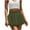 Army Green, variant on Dvprdro Women Mini Skirt Summer Fashion High Waist Puffy Short Skirt Casual Ruffle Flared A-Line Beach Skirt Black Sizes L
