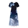 thumbnail image 3 of IROINNID Summer Dresses for Women 2024, Boho Floral Wedding Guest Maxi Dresses for Women, V-Neck and Short Sleeve Flowy Summer Dresses, 3 of 4