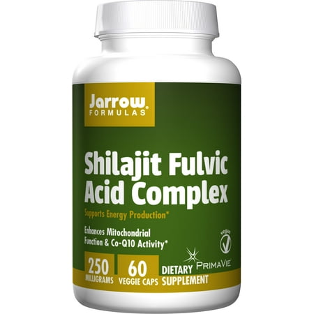 Jarrow Formulas Shilajit Fulvic Acid Complex 250 Mg, Supports Energy Production, 60 Veggie (Best Shilajit In India)