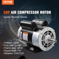 thumbnail image 2 of Motor electrico de compresor de aire VEVOR de 5 HP, 230 V, 22 amperios, marco de 56 Hz, 3450 RPM, eje con llave de 7/8", rotación CW/CCW, longitud del eje de 2,25" para compresores de aire, 2 of 9