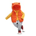 thumbnail image 2 of Godderr Toddler Girls Boys Puffer Down Vest Sleeveless Jacket Hooded Outwear Solid color Bear Ears Vest Zipper Up Jacket for 9M-5Y, 2 of 7