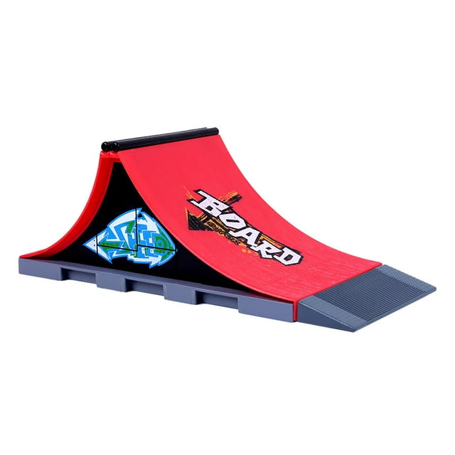 Finger Skateboard And Park Accessory Set, Diy Mini Skateboarding Ramps & Rails, Portable Finger Toy for Kids to Build Custom Courses, Develops Motor Skills