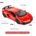 thumbnail image 2 of Modelo de coche de fundición a escala 1/36, coche de juguete de aleación de zinc para niños, vehículos de tracción trasera, coche de juguete para niños pequeños, niños y niñas, regalo (rojo), 2 of 5