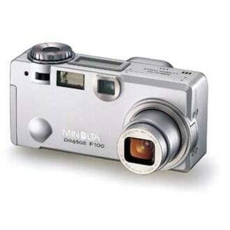Konica Minolta DiMAGE F100 4 Megapixel Compact Camera, Silver, Blue