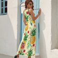 thumbnail image 7 of Lunarable Pineapple Sleeveless Dress Female Clothing Dress Women Summer 2025 Dress, 7 of 7