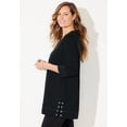 thumbnail image 2 of Catherines Women's Plus Size Cloud Knit Ribbed V-Neck Top, 2 of 2
