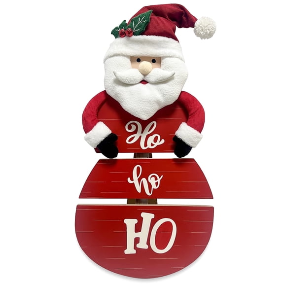 Kanstar Welcome Sign Christmas MDF Porch Sign