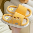 thumbnail image 4 of Kids Deer Linen Slippers Non- Thick Sole Indoor House Shoes for Boys Girls - Breathable Cotton Linen Comfy Toddler Home Footwear,Color:Yellow,Size:10, 4 of 5