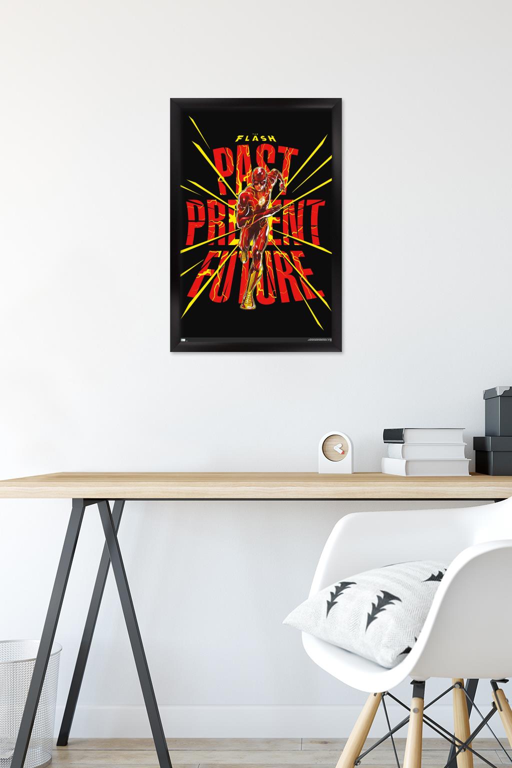 DC Comics Movie The Flash - Pointbreak Wall Poster, 14.725" x 22.375" Framed