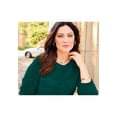 thumbnail image 2 of Catherines Women's Plus Size Chenille Cable-Knit Boatneck Sweater, 2 of 3