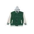 thumbnail image 3 of 1PA1 Men/Women Varsity Jacket Casual Bomber Jacket Hooded Baseball Jacket,Green,S, 3 of 16