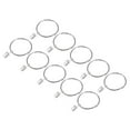 thumbnail image 1 of Unique Bargains Anneaux de Rideaux avec Pinces, Lot de 14 Anneaux à Pince pour Rideaux, Crochets à Pince pour Rideaux de 3 Pouces (Argent), 1 of 5