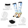 thumbnail image 4 of Gokiu Bluey Womens Athletic Knee High Socks Outdoor Sport Socks Casual Tube Socks, 4 of 7