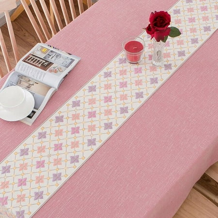

quality Plain Decorative cotton Linen Table cloth Thick Rectangular melange dyeing hotel Wedding Dining Table Cover Cloth