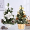 thumbnail image 2 of Ludlz Mini Christmas Tree, Artificial Small Christmas Tree , Tabletop Christmas Tree with Pine Cones Christmas Balls Ornaments for Christmas Decorations 11.81in, 2 of 5