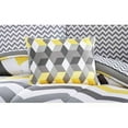 Mainstays Yellow and Grey Chevron 8 Piece Bed in a Bag Comforter Set With Sheets, Queen