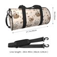 thumbnail image 2 of Honeii Retro Rooster Print Duffle Bag and Adjustable Strap,Foldable Travel Duffel Bags for Men Women,Waterproof Duffel Bags, 2 of 6