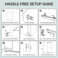 thumbnail image 6 of 56" - 60" W x 76" H Frameless Soft-closing Single Sliding Shower Door, 1/4" (6mm) Tempered Glass with Explosion-proof Coating via Express Delivery, Chrome 24D01-60CHX, 6 of 9