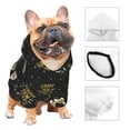 thumbnail image 3 of Haiem Happy New Year for Winter Dog Hoodie Sweatshirts with Pockets Warm Dog Clothes for Small Dogs Chihuahua-Small, 3 of 7