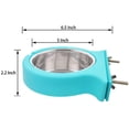 thumbnail image 2 of Cuenco para perros con forma de jaula, cuenco extraíble de acero inoxidable para perros, cuenco colgante para jaula de mascotas, cuenco grande para agua y comida para perros, gatos y conejos, 2 of 6