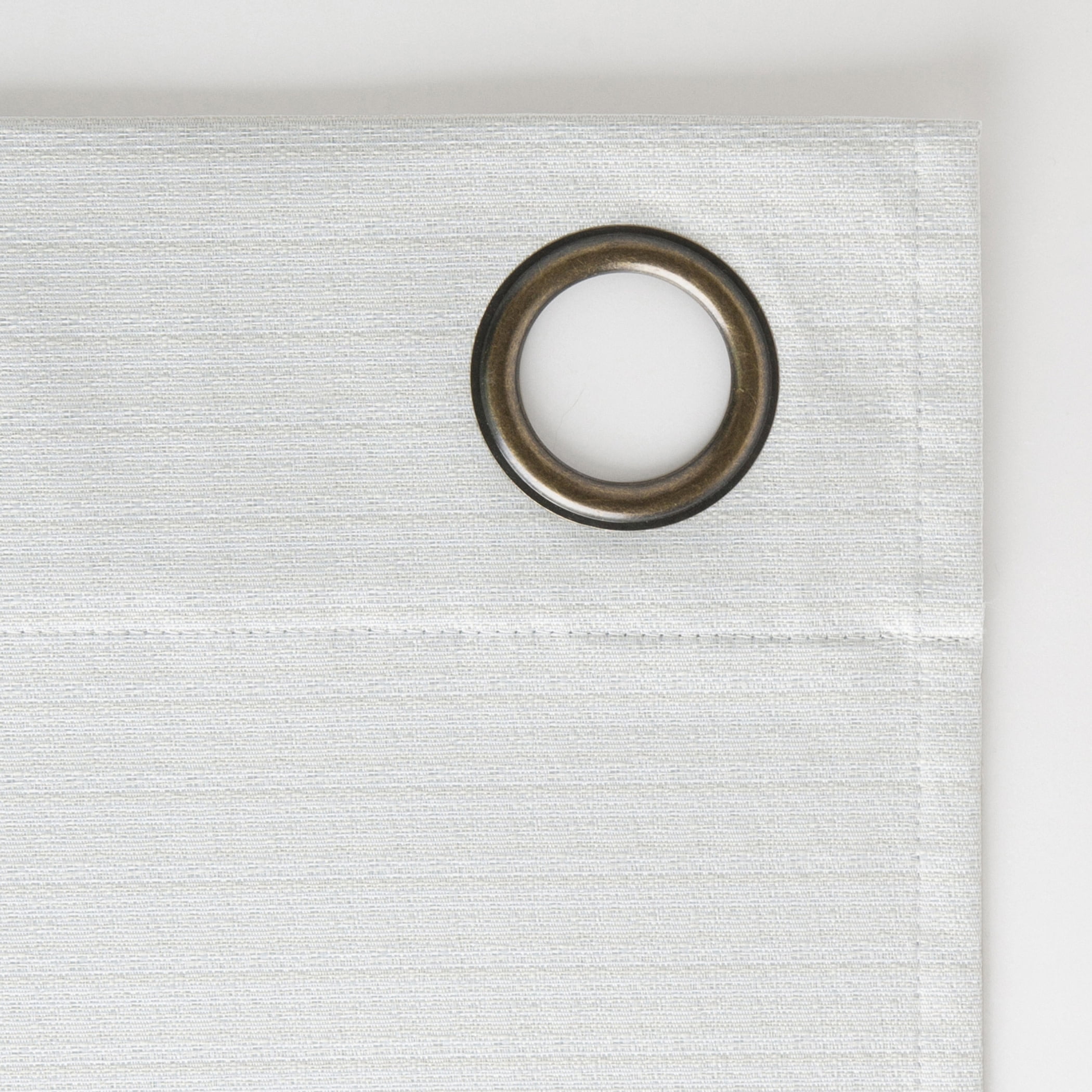 Sun Zero Bryant 2-Piece Textured Thermal Insulated 100% Blackout  Grommet Top Curtain Panel, White, 37”W x 95"L