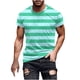 thumbnail image 5 of Camisetas de Manga Larga para Hombres Imprimir Fallow Cuello Redondo Camiseta, Moda Casual Manga Corta Mezcla de Algodón/Lino, 5 of 5
