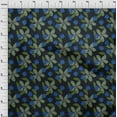 thumbnail image 4 of oneOone Tissu Rayonne Bleu Moyen Floral Rétro Matériel de Robe Tissu Imprimé Tissu au Mètre 56 Pouces de Large, 4 of 5