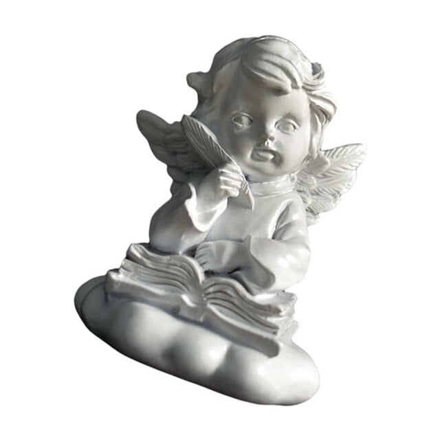 ZheElen Statue de Jardin en Résine Ange Figurine Sculpture Ange Fée Décoration Maison Type 5