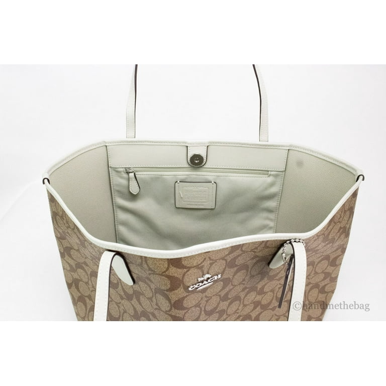 Coach Signature City Tote in Graphite Black at Luxe Purses