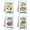 Fruits and Happiness, variant on Sunflower and Butterfly Decorative Kitchen Towels Set of 4, Soft & Absorbent Microfiber Dish Towel for Kitchen Tea Coffee Bar Home, Best Gift for Housewarming Christmas Thanksgiving Birthday