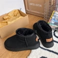 thumbnail image 1 of Botas de nieve para mujer, con puntera gruesa y suela gruesa, combinables, feas, lindas, acolchadas de algodón, botas básicas para mujer con punta redonda, cálidas y antideslizantes para mujer, 1 of 4