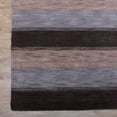 thumbnail image 6 of Rugsotic Carpets Hand Knotted Wool Area Rug 5'x8' Dark Brown Beige Contemporary Rectangle Indoor Rug for Living Room, Bedroom Antimicrobial L00206, 6 of 9