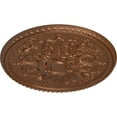 thumbnail image 3 of 32 5/8"OD x 2"P Bradford Ceiling Medallion (Fits Canopies up to 6 5/8"), Hand-Painted Polished Copper, 3 of 6