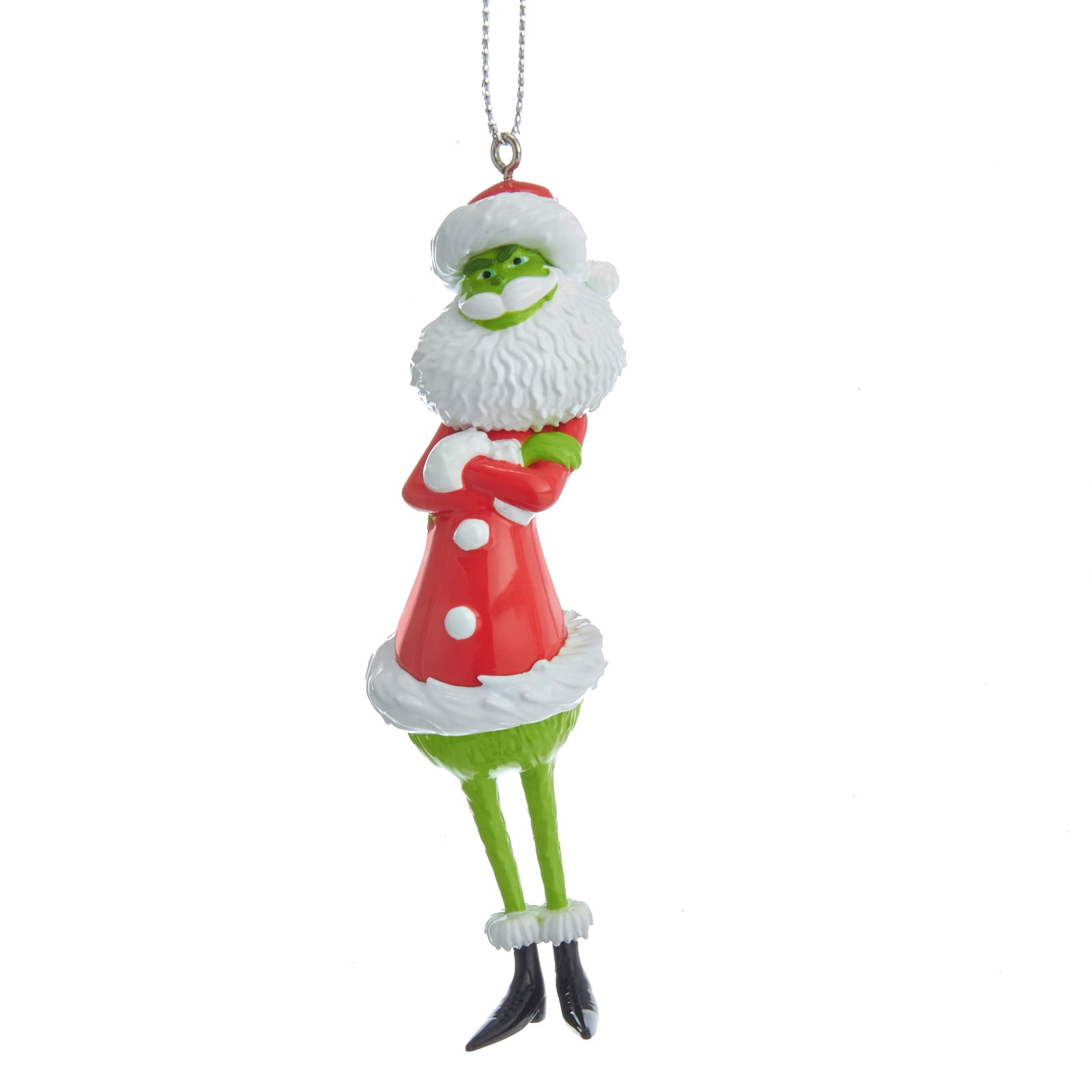 Santa Grinch Christmas Holiday Ornament 4.25 Inches Licensed - Walmart.com - Walmart.com