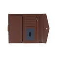 thumbnail image 2 of Buxton  Tooled Leather Organizer Clutch (Women's), 2 of 5